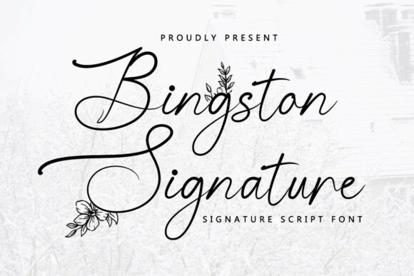 Bingston Signature: A Font That Feels Like a Handwritten Love Letter