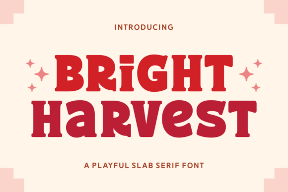 Bright Harvest: Balancing Modern Flair with Slab Serif Stability