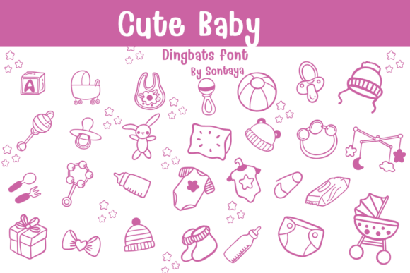 Cute Baby: Evaluating a Hand-Drawn Dingbat Font for Nursery and Children's Design