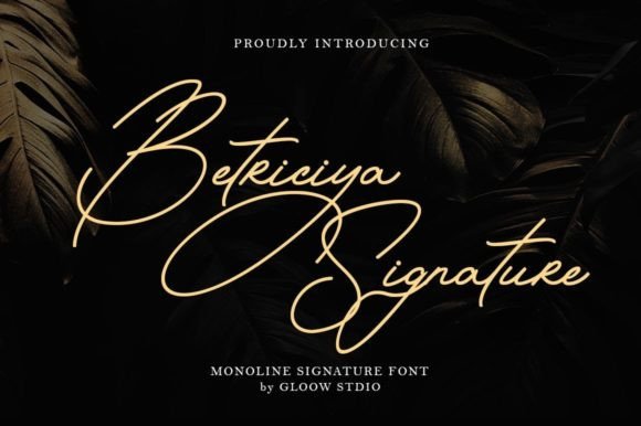 Discover Betriciya Signature: The Elegant Cursive Font