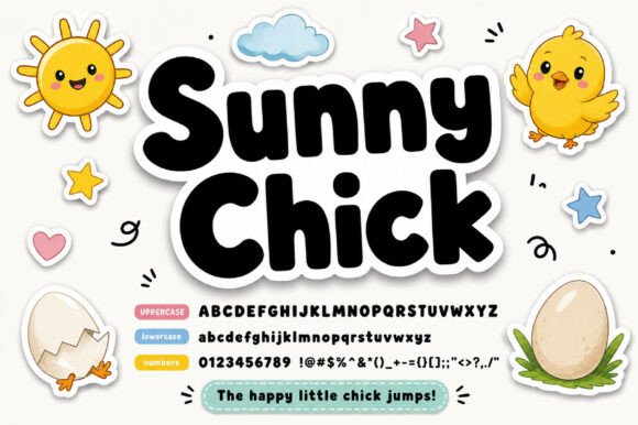 Discovering the Joy of Typography: The Sunny Chick Typeface