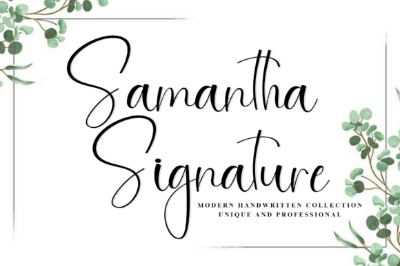 Embrace Effortless Sophistication: The Samantha Signature Font