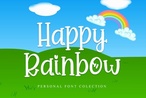 Happy Rainbow: A Whimsical Font for Playful Creations