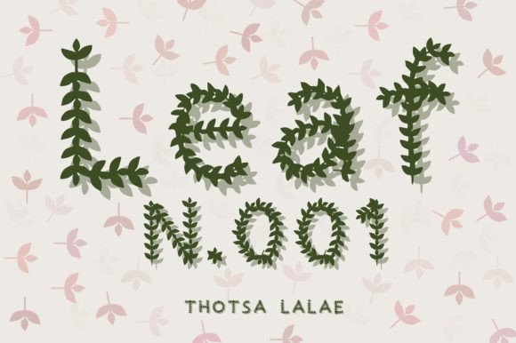 Leaf N.001: A Nature-Inspired Font for Modern Creators