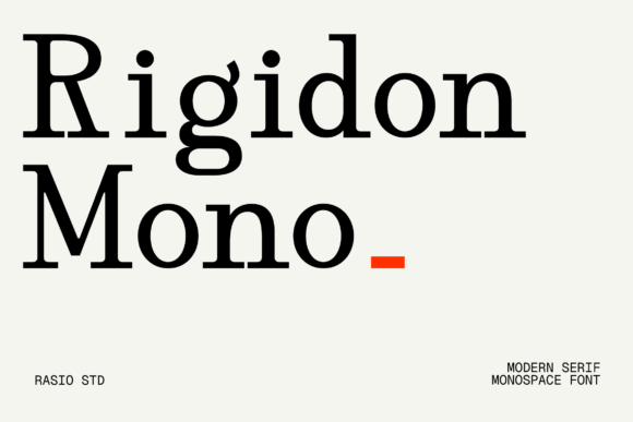 Rigidon Mono: The Definitive Typeface for Modern Editorial Authority