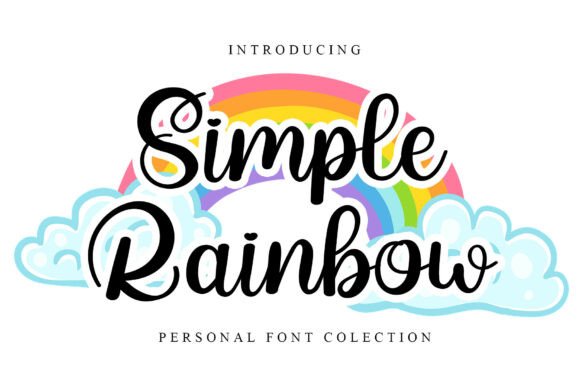 Simple Rainbow: A Whimsical Bouncy Script Font