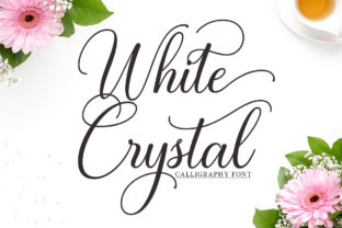 White Crystal Script: Elevate Your Design with Modern Elegance